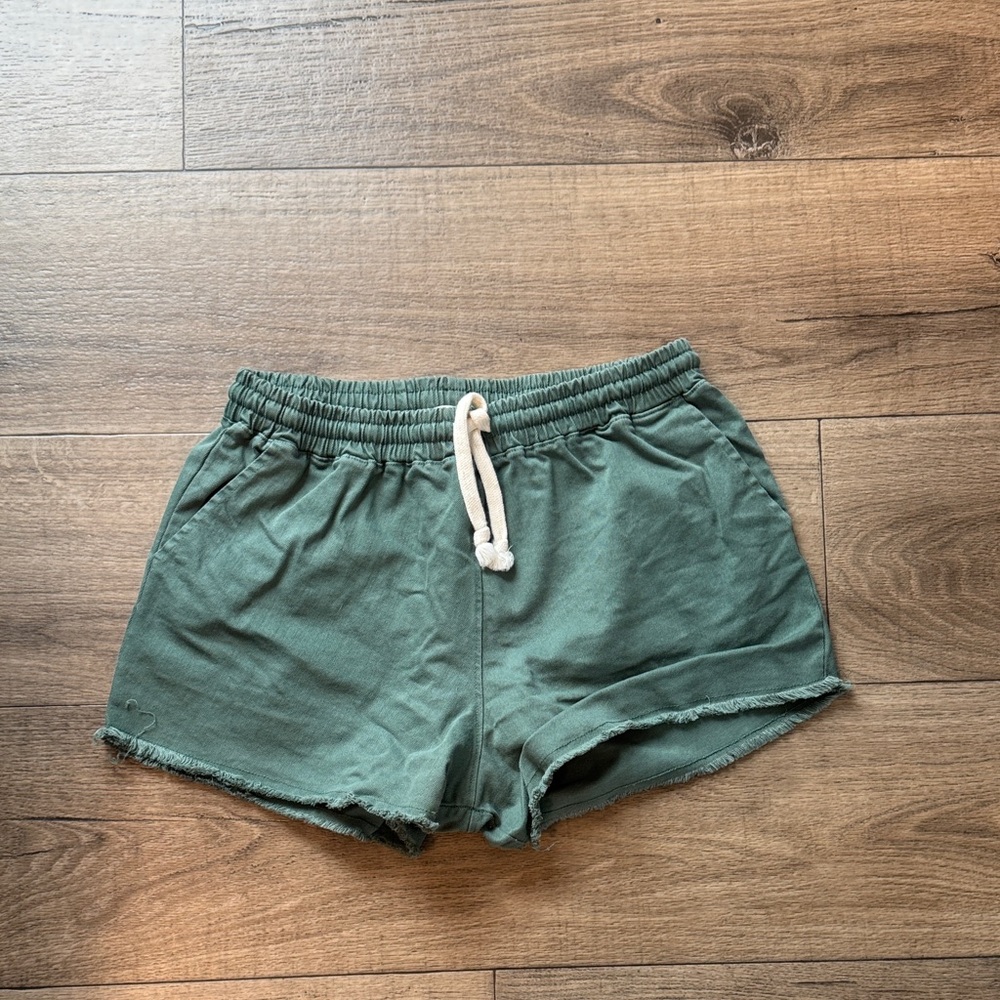 Impressions Green Jean Shorts
